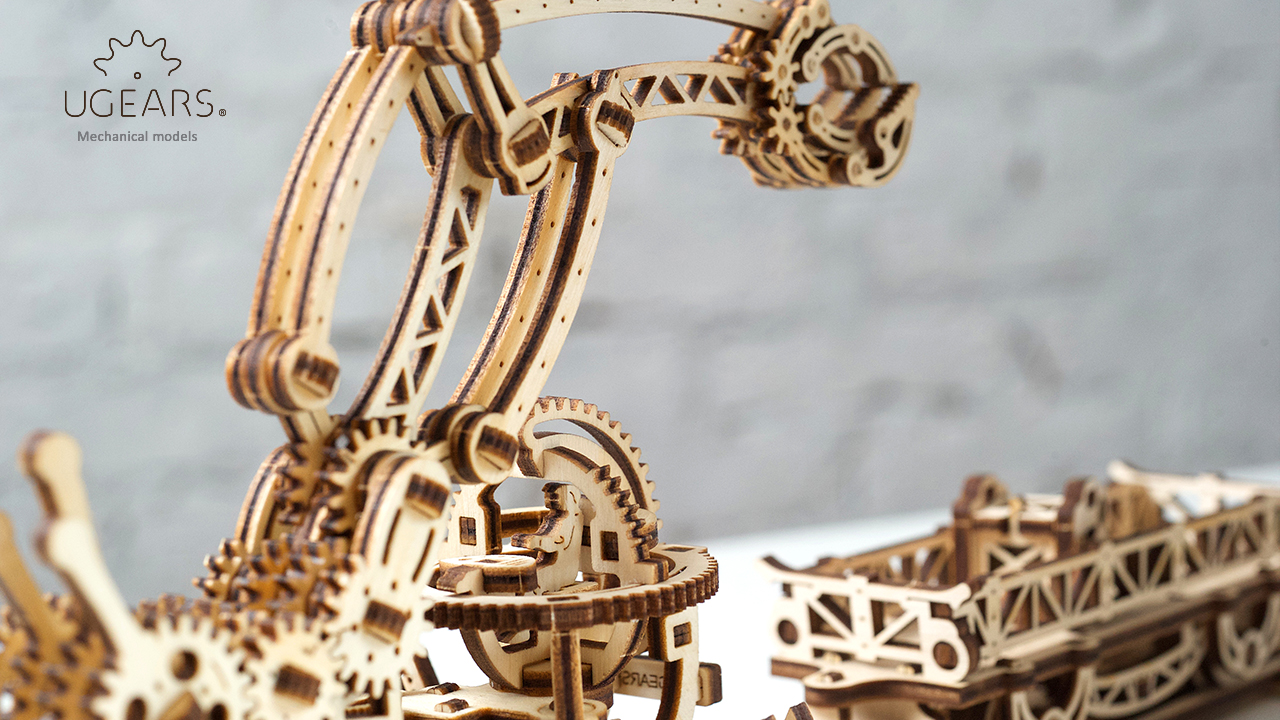 Ugears Rail Manipulator Mechanical Town Series (7)