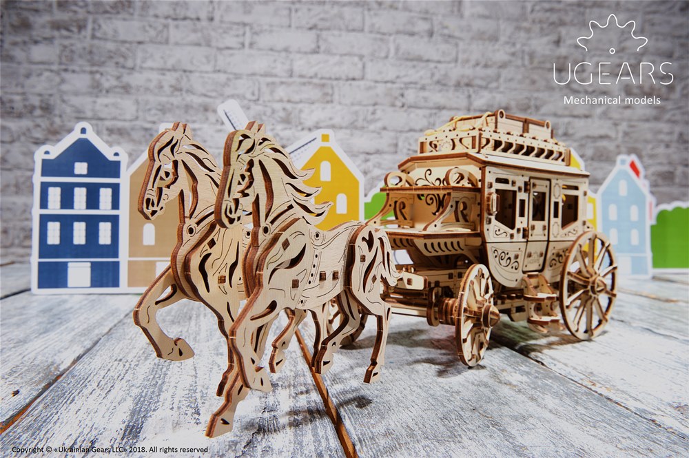 Ugears Stagecoach Model