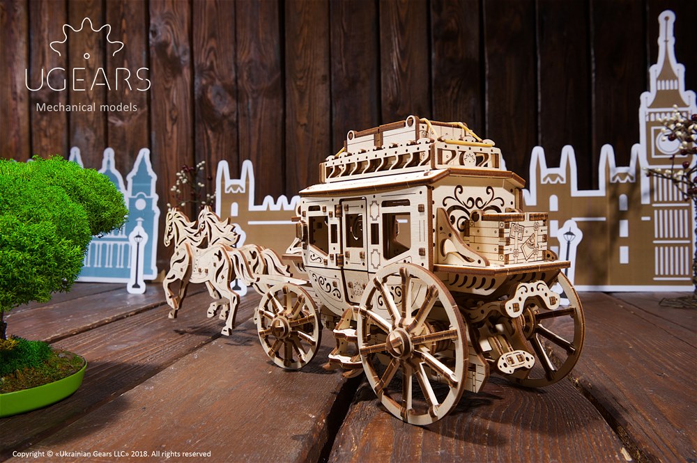 Ugears Stagecoach Model