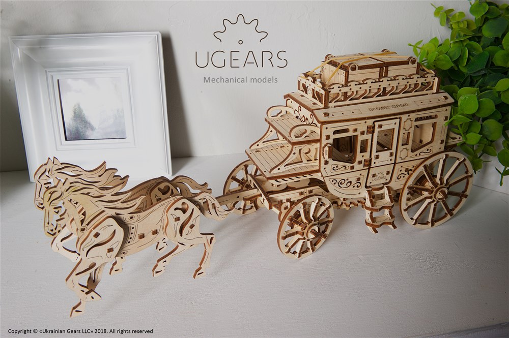 Ugears Stagecoach Model