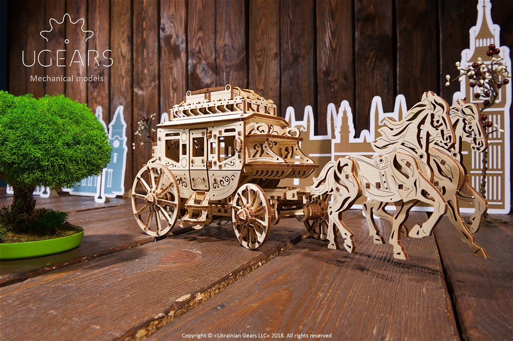 Ugears Stagecoach Model