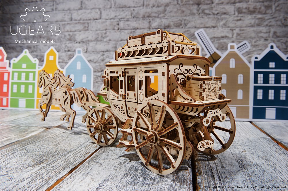 Ugears Stagecoach Model