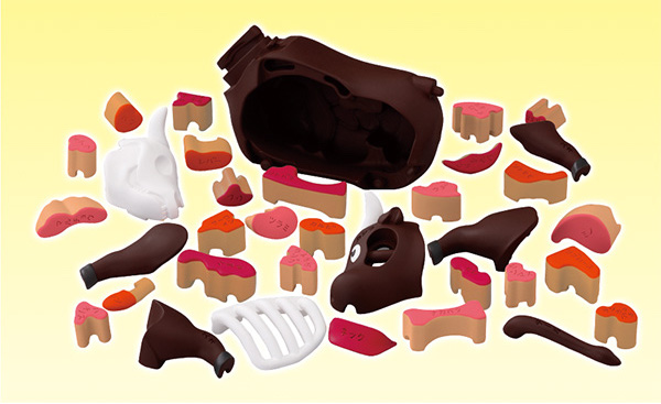 MegaHouse《燒肉牛》立體拼圖3