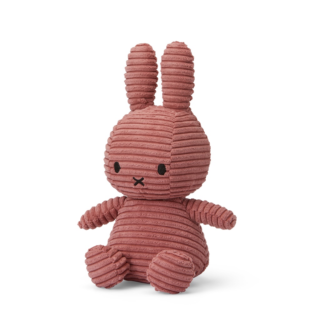 Miffy Sitting Corduroy Dusty Rose - 23 cm - 9''_2