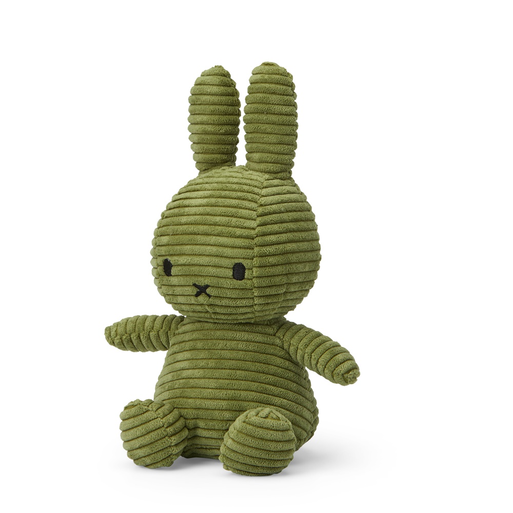 Miffy Sitting Corduroy Olive Green - 23 cm - 9''_2