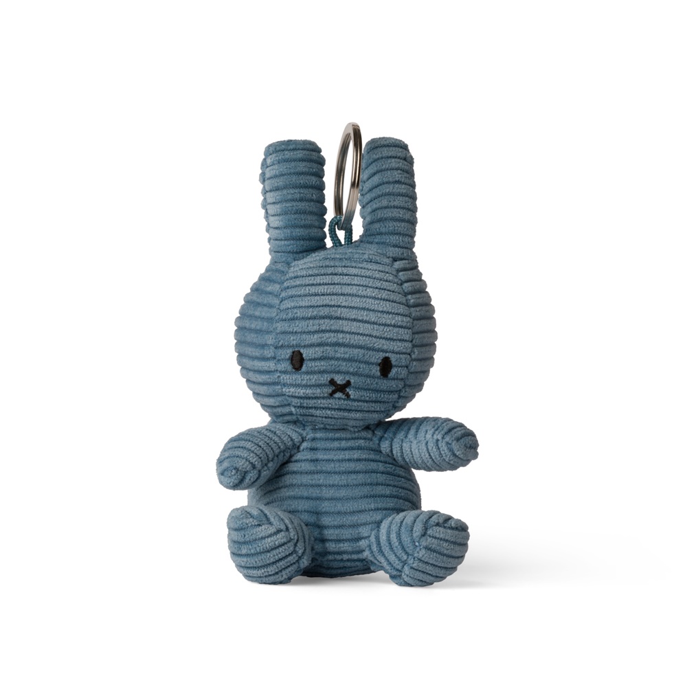 Miffy corduroy aviator blue keychain 10cm