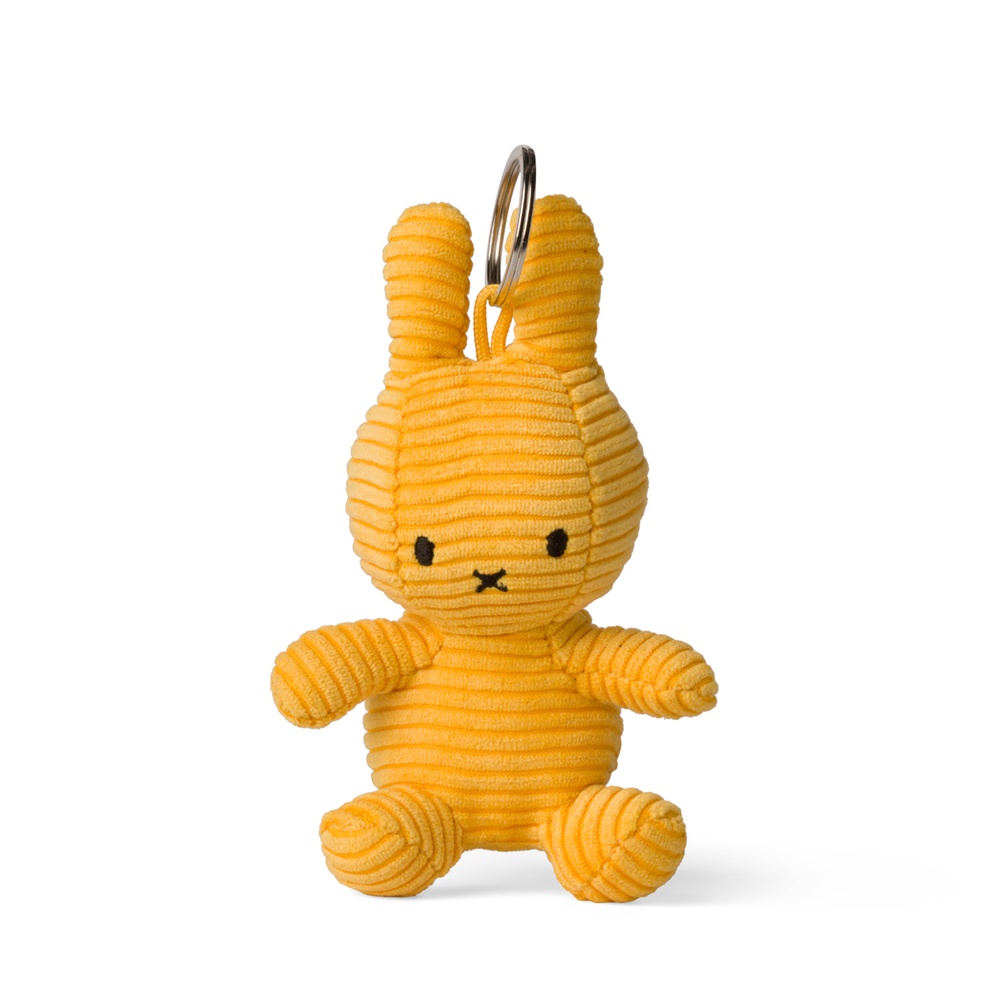 Miffy corduroy yellow keychain 10cm